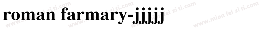 roman farmary字体转换